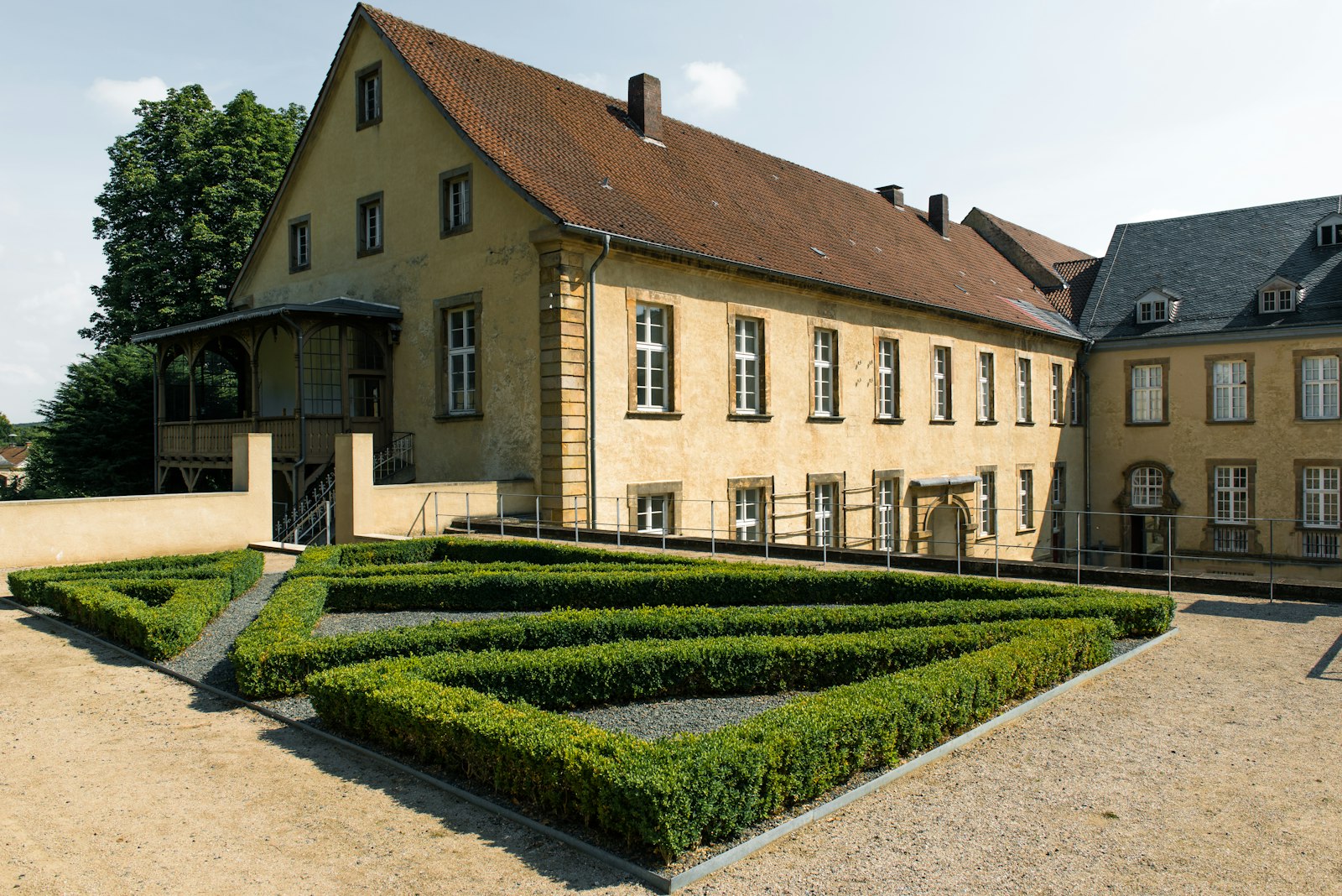Restored Wilhelmine mansion facade in Germany